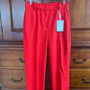 Tommy Hilfiger Vibrant Red Ankle Pants